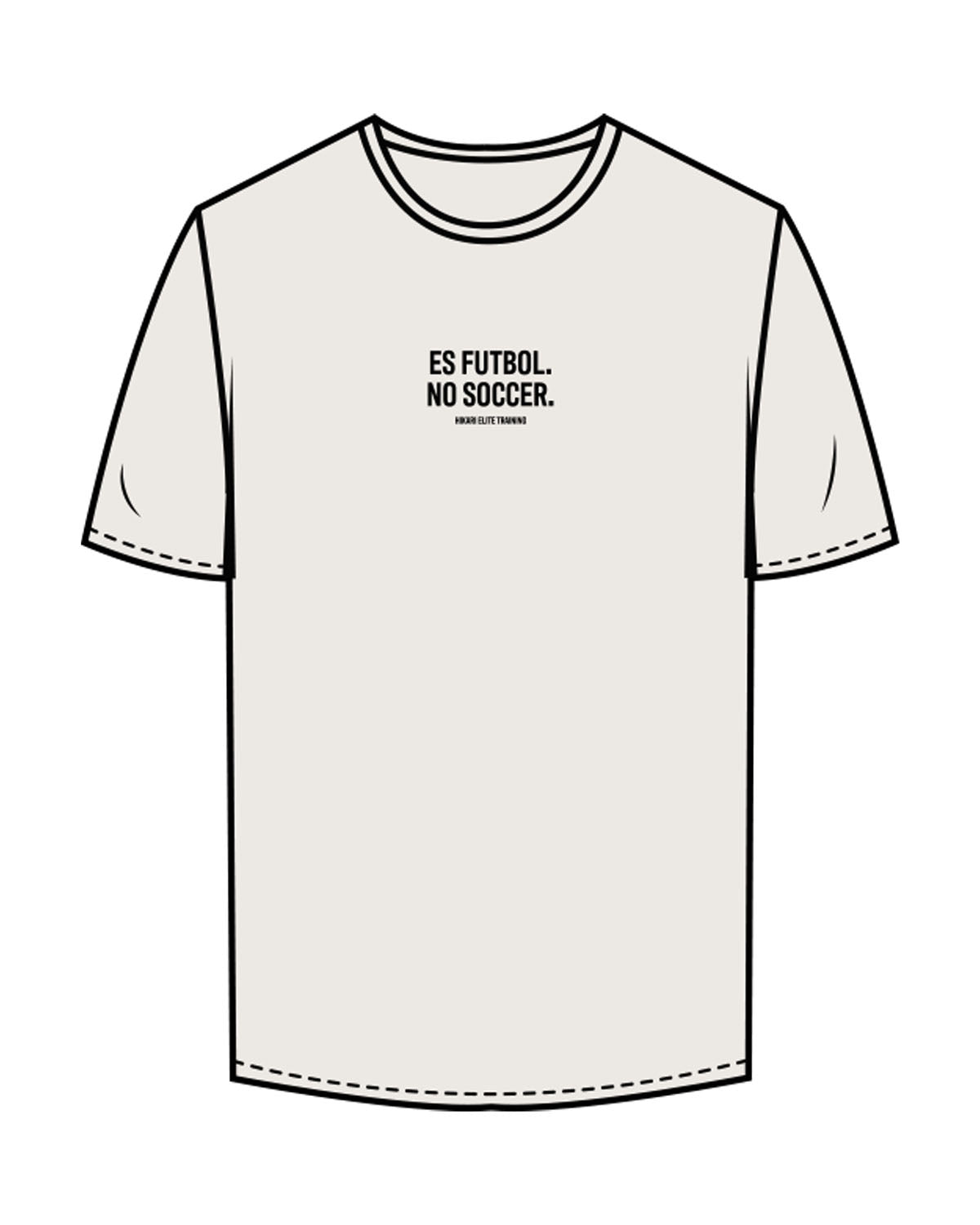 The Mens Tee - Bone - Hikari Elite - Center Chest Stacked & Center Back - Printed - Black