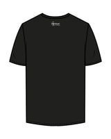 The Mens Tee - Black - Hikari Elite - Center Chest Stacked & Center Back - Printed - White
