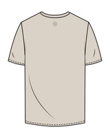 The Mens Tee - Bone - Club Lagree - Center Chest & Back Neckline - Tone on Tone