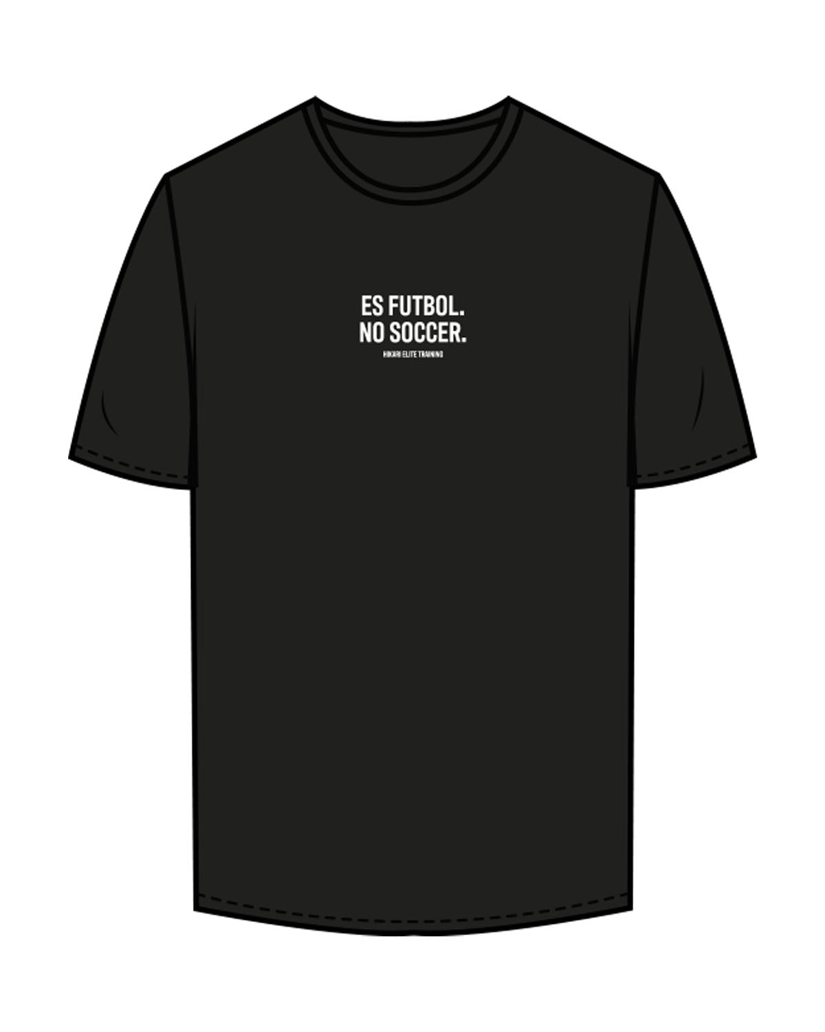 The Mens Tee - Black - Hikari Elite - Center Chest Stacked & Center Back - Printed - White