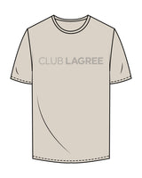 The Mens Tee - Bone - Club Lagree - Center Chest & Back Neckline - Tone on Tone