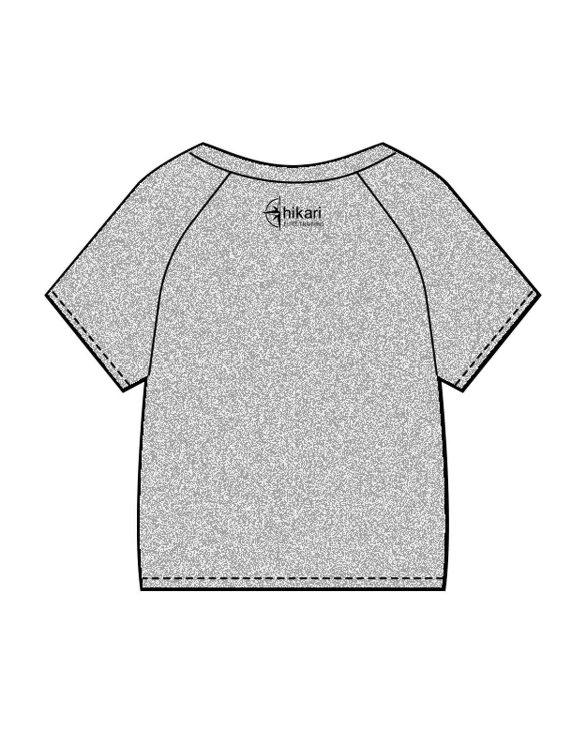 The Kids Tee - Heather - Hikari Elite - Center Chest & Center Back - Printed - Black