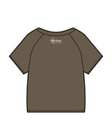 The Kids Tee - Walnut - Hikari Elite - Center Chest & Center Back - Printed - White