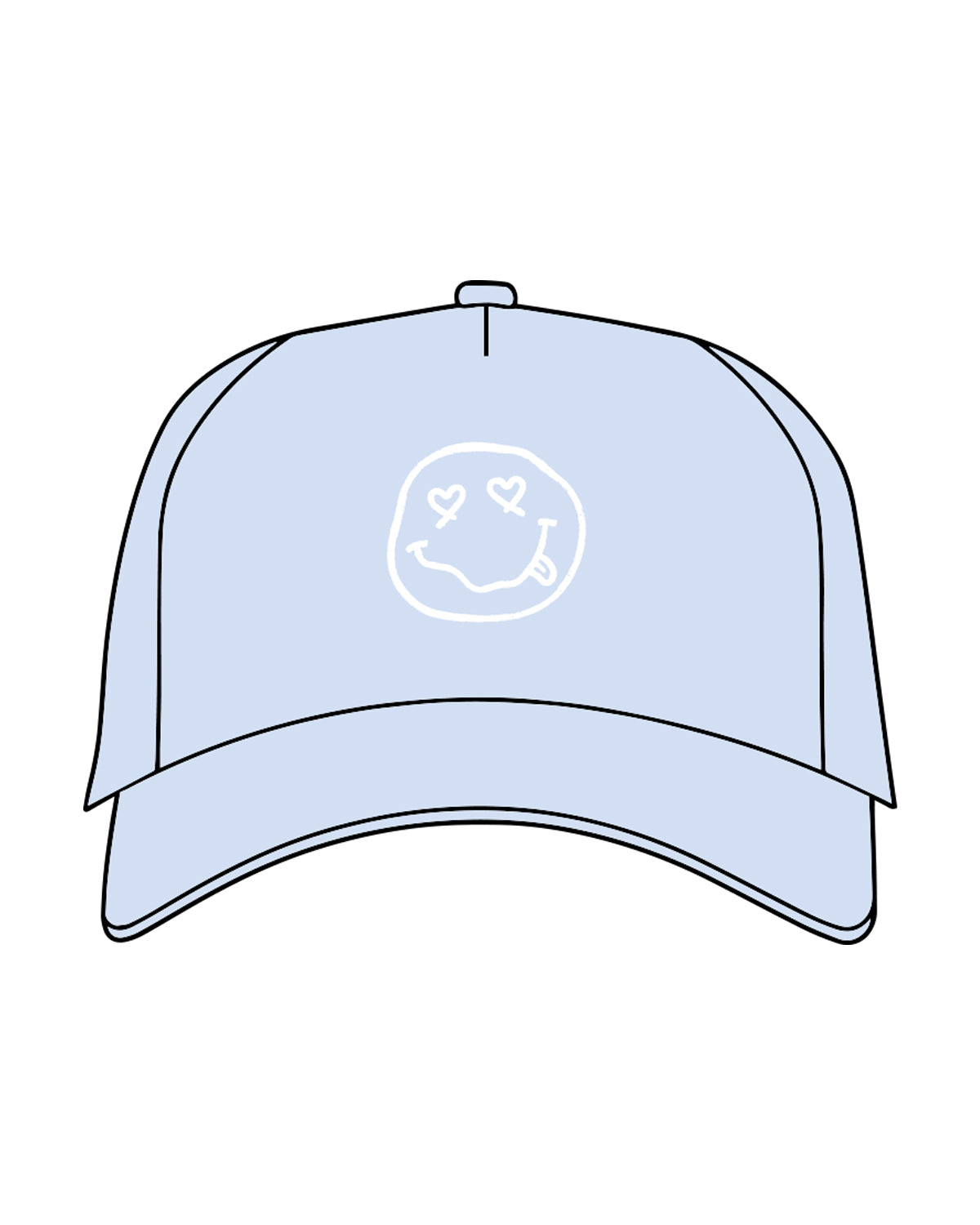 The Dad Hat - Baby Blue - Club Lagree - Center & Back Center - White