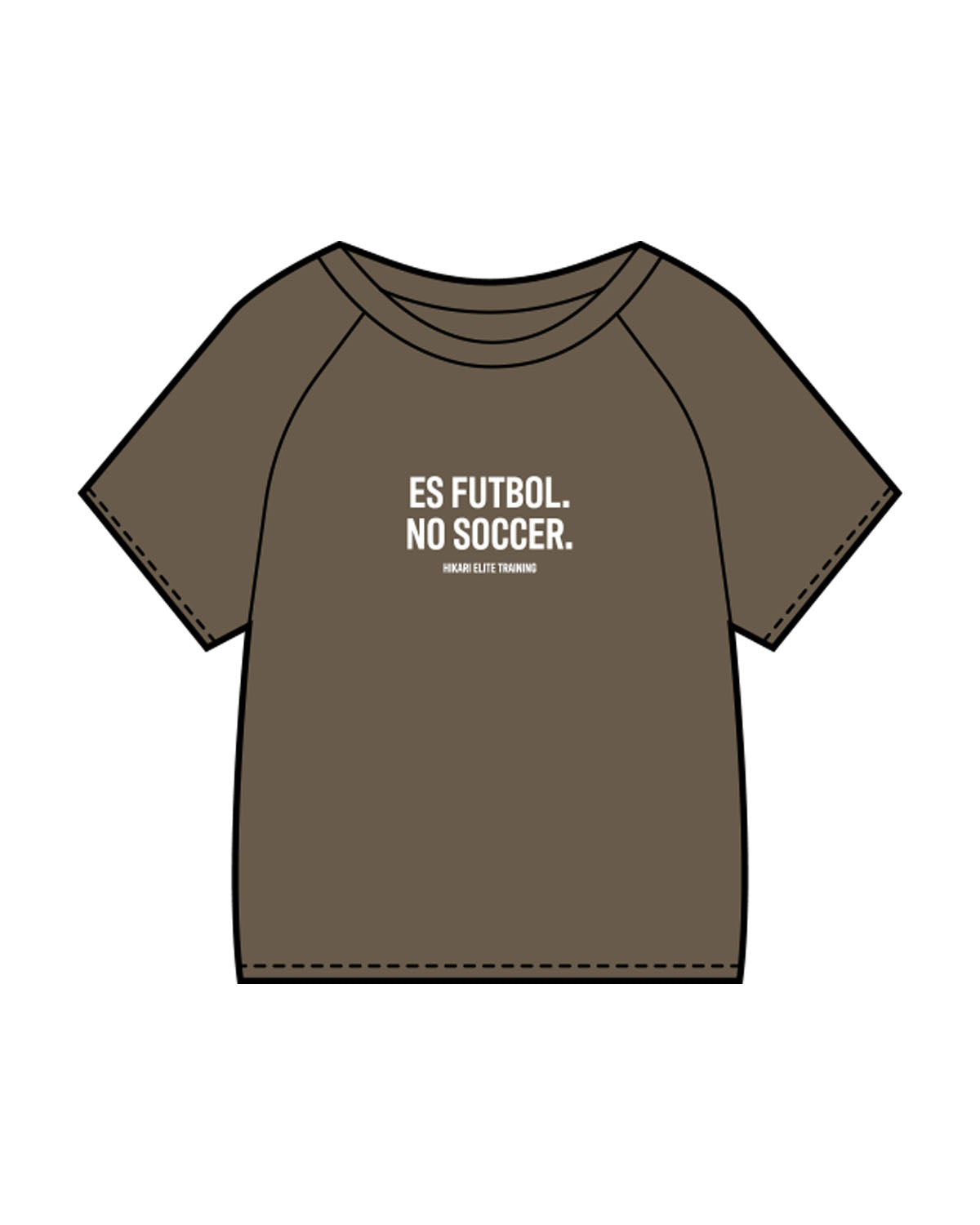 The Kids Tee - Walnut - Hikari Elite - Center Chest & Center Back - Printed - White