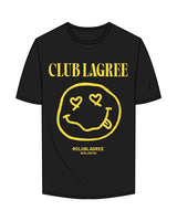 The Mens Tee - Black - Club Lagree - Center Chest Stacked - Full Color