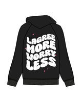 The Womens Zip Up - Black - - Club Lagree - Left Chest Stacked & Back Center Stacked - Full Color