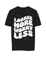 The Mens Tee - Black - Club Lagree - Left Chest Stacked & Back Center Stacked - Full Color