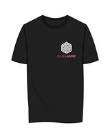 The Mens Tee - Black - Club Lagree - Left Chest Stacked & Back Center Stacked - Full Color