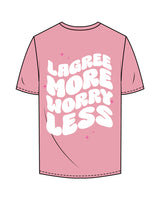 The Mens Tee - Bubblegum - Club Lagree - Left Chest Stacked & Back Center Stacked - Full Color