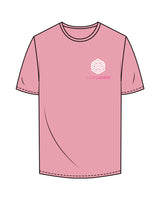The Mens Tee - Bubblegum - Club Lagree - Left Chest Stacked & Back Center Stacked - Full Color