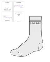 The Crew Sock - Heater - The Mvmt by Amanda - 2 Lines - Center Text - Black