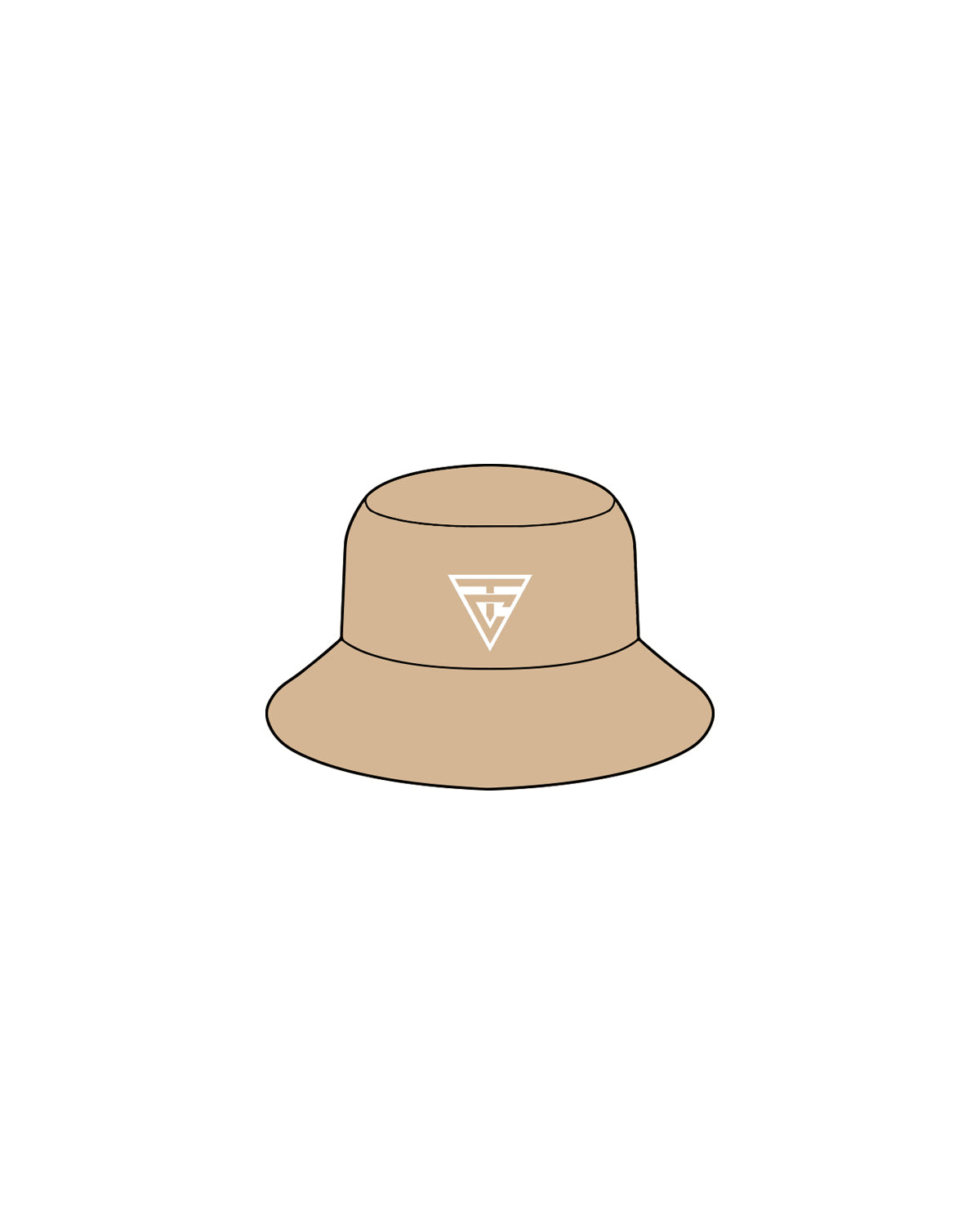 The Bucket Hat - Sand - Compound Lifting Club - White