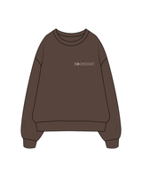 The Classic Crewneck - Walnut - Bodicore - Left Chest / Back - White