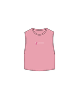 The Crop Muscle Tank - Bubblegum - Bodicore - Center - Full Color