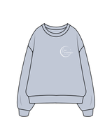 The Womens Crewneck - Powder - Live Inspired - Left Chest - White