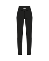 The Basic Legging - Black - The Vibe - Waist - White