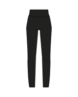 The Basic Legging - Black - The Vibe - Waist - White