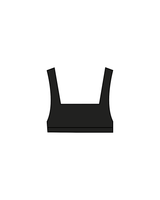 The Box Cut Bra - Black - The Vibe - Retail - White