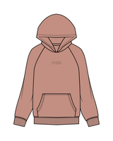 The Womens Hoodie - Clay - The Vibe - Center Chest / Back - Clay