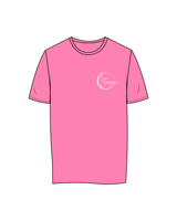The Womens Tee - Hot Pink - Live Inspired - Left Chest - White