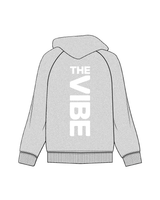 The Mens Zip Hoodie - Heather - The Vibe - Left Chest / Back - White