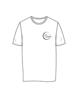 The Womens Tee - White - Live Inspired - Left Chest - Black