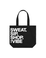 The Tote Bag - Black - The Vibe - White