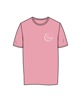 The Womens Tee - Bubblegum - Live Inspired - Left Chest - White
