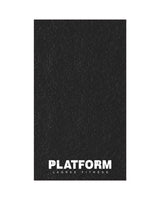 The Gym Towel - Black - Platform - Bottom Stacked - Embroidered White