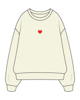 The Womens Crewneck - Butter - Dose - Center Chest "Embroidered" & Back Stacked "Printed" - Full Color