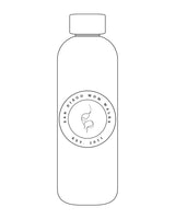 The Water Bottle - White - SD Mom Walks - Center - Circle Logo - Black