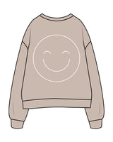 The Womens Crewneck - Bone - Pilates by Nix - Center Chest & Back Center - White