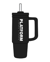 The Tumbler Cup - Black - Platform - Center Stacked - White