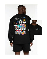 The Mens Heavyweight Long Sleeve - Black - Activate House - Left Chest & Back Stacked - Full Color