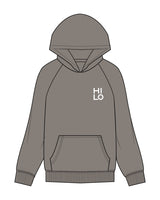 The Mens Hoodie - Washed Gray - HiLo - Left Chest & Back Center - Full Color