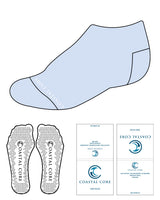 The Ankle Sock - Light Blue - Coastal Core - Tip & White Triangle Grip - White