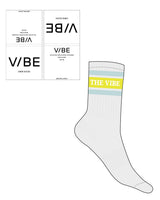 The Crew Sock - Heather - The Vibe - 2 Strips - Top Logo - Full Color