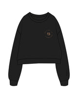 The Studio Crop - Black - Body Politik - Left Chest - Embroidered Kraft