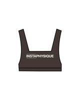 The Box Cut Bra - Cafe - Instaphysiques - Center Chest & Back Center - White
