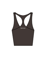 The Racer Tank - Cafe - Instaphysiques - Back Center - White