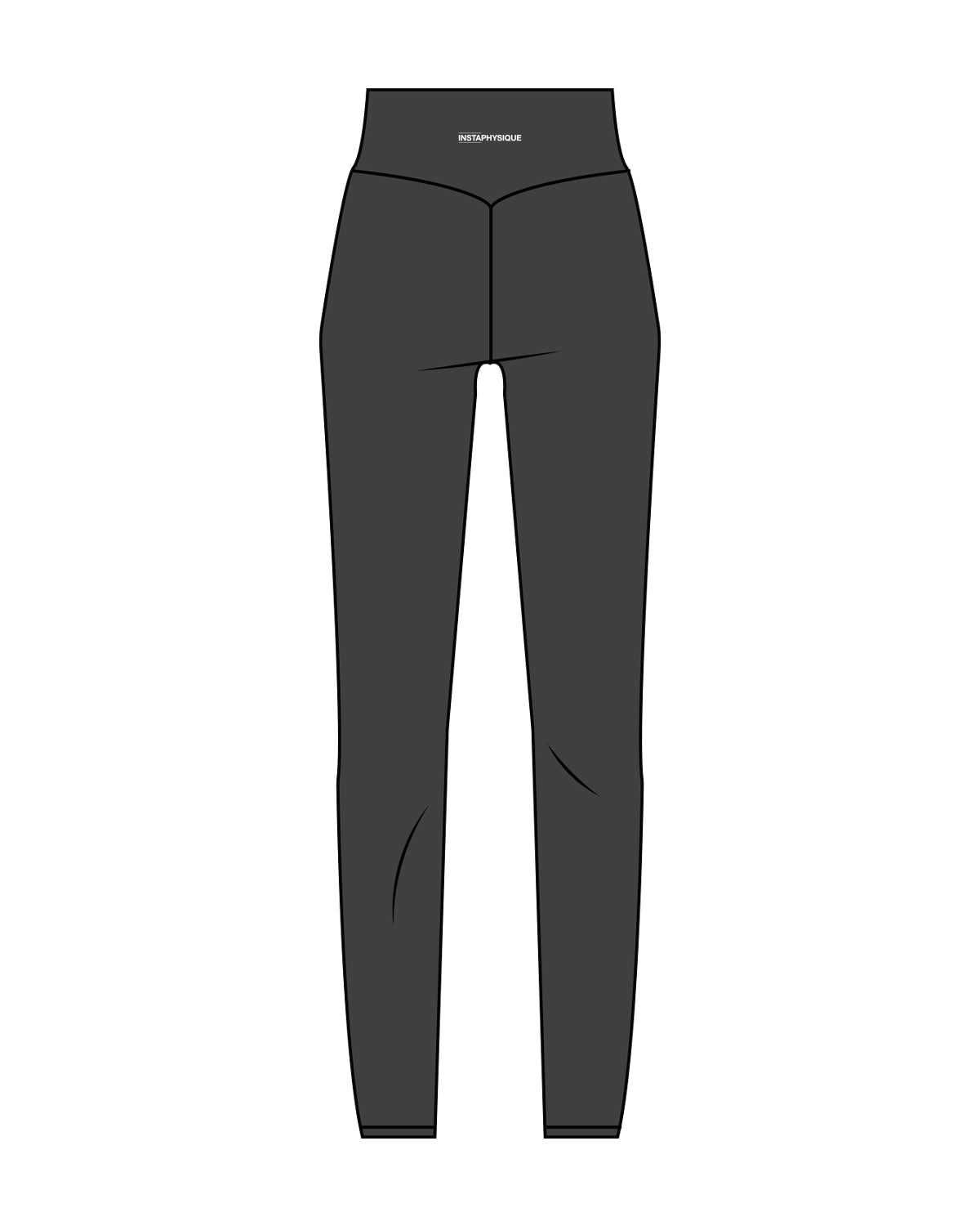 The Basic Legging - Pebble - Instaphysiques - Back Waist - White