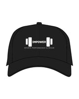 The Dad Hat - Black - Impower - Front Stacked & Back  - White