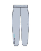 The Womens Sweatpants - Powder - Instaphysiques - Right Leg Bottom - Full Color