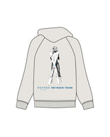 The Mens Hoodie - Washed Bone - Oxford Social Club - Left Chest Stacked & Back Stacked - Full Color