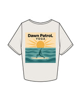 The Crop Tee - Bone - Dawn Patrol - Left Chest & Center Back - Full Color