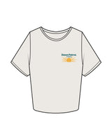 The Crop Tee - Bone - Dawn Patrol - Left Chest & Center Back - Full Color