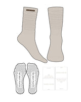 The Daily Pilates Slouch Sock - Oat Milk