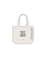 The Tote Bag - Natural - Core Reform - Front Center & Left Side - Printed - Black