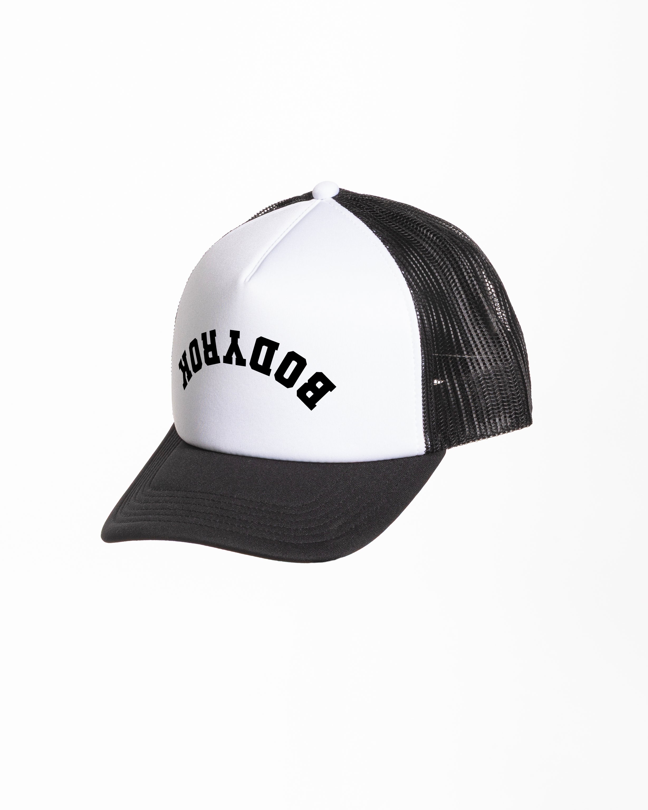 The Foam Trucker - White / Black - BODYROK Employee - Collegiate Inverted 2D Flat Print - Black
